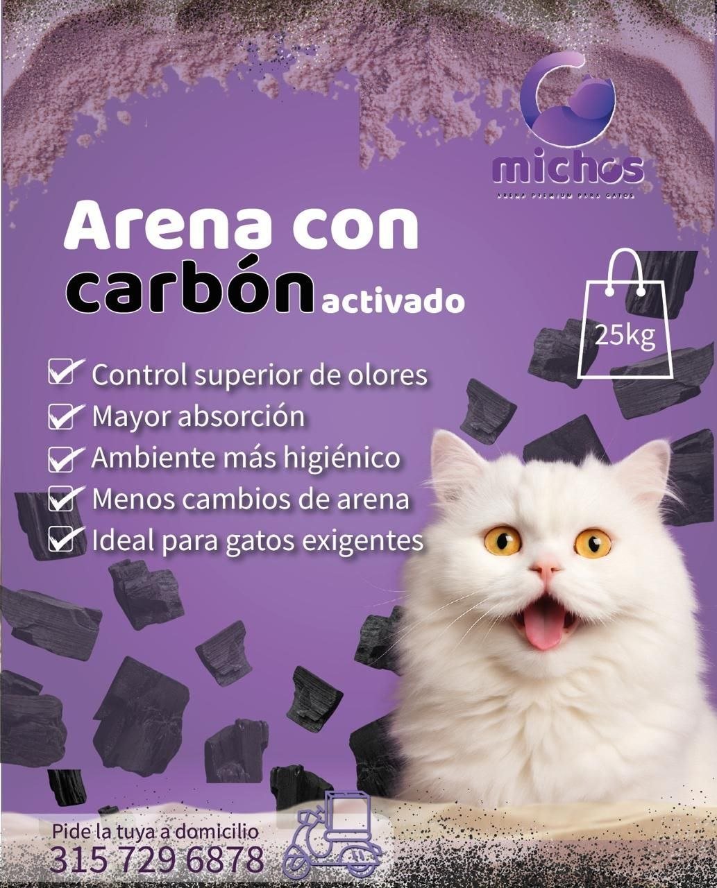 Arena Premium Carbón Activado